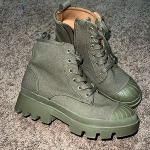 army green boots